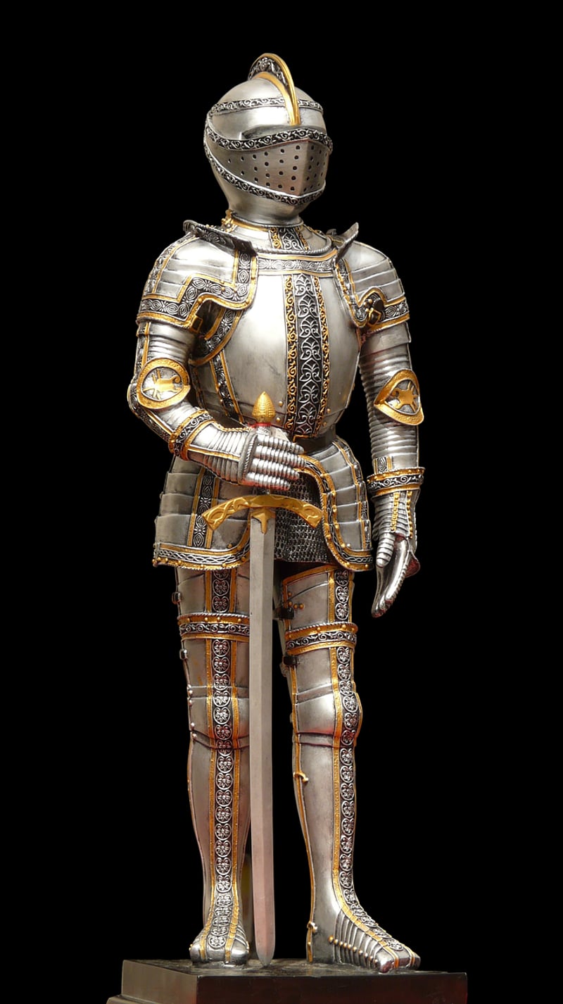 Medieval knight reenactment